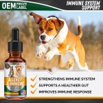 Pet Allergy Drops Manufacturer - Custom Immune Turmeric Milk Thistle Anti-itch