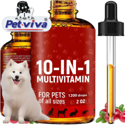 Pet Multivitamin Factory - Custom 10 in 1 Cranberry Glucosamine Drops