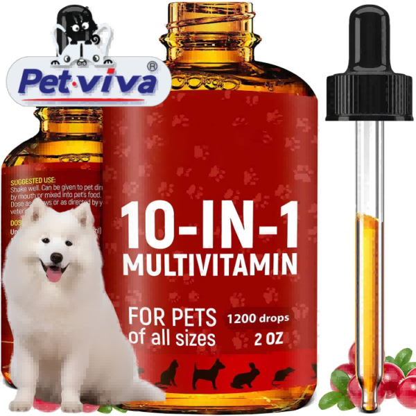 Pet Multivitamin Factory - Custom 10 in 1 Cranberry Glucosamine Drops