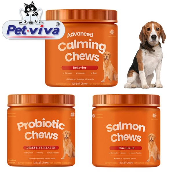 Pet Calming Chews Supplier - Custom Anxiety Relief Probiotic Gut Health