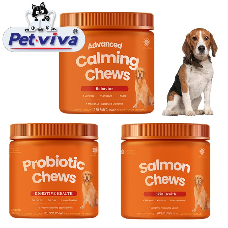 Pet Calming Chews Supplier - Custom Anxiety Relief Probiotic Gut Health