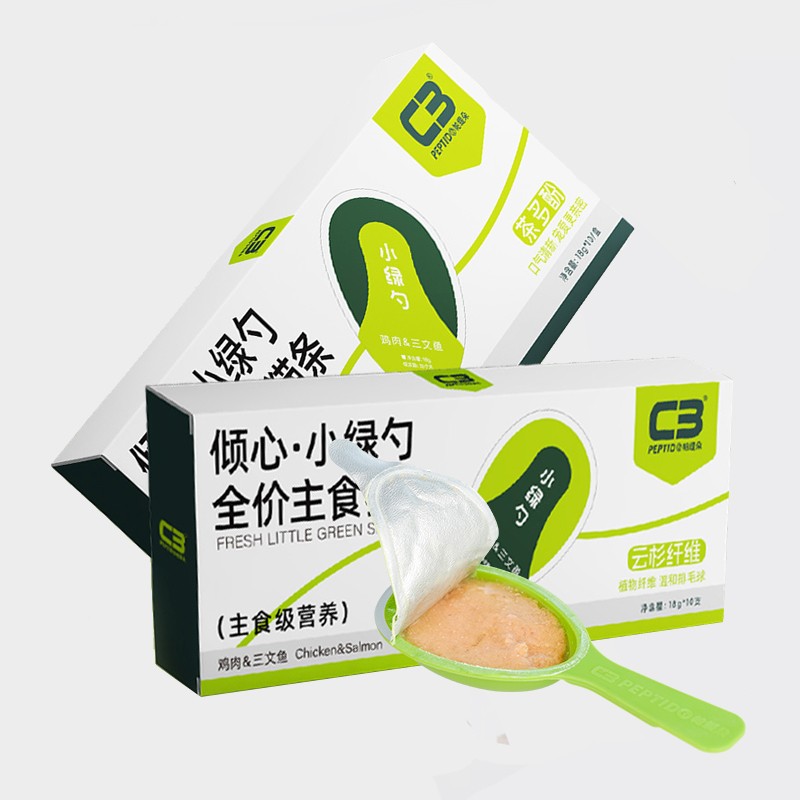 Pet Snacks Manufacturer - Best-Selling China Manufacture Peptido 180g Little Green Spoon Cat Snack