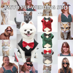 Pet Wedding Suit Factory - OEM Polyester Bow Tie Party Shirt