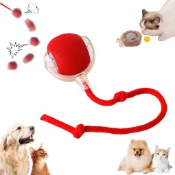 猫玩具供应商-可定制自动硅胶跳绳小工具