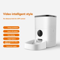 智能宠物饲喂器生产商-OEM WiFi视频自动饲喂机