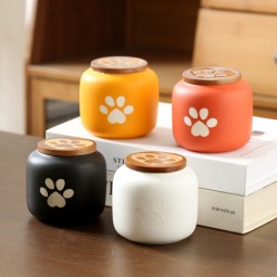 Pet Memorial Urn Supplier - OEM Paw Print Ceramic Ashes Holder