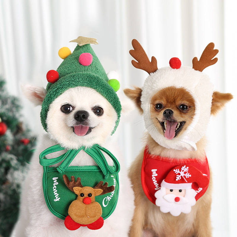 Pet Apparel Supplier - OEM Autumn Winter Bibs Hats Accessories