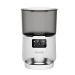 猫喂食器生产厂家-自动猫喂食器猫粮分配器4升智能遥控WIFI宠物餐机定时定量喂食