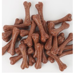 狗零食源头工厂-互动咀嚼零食耐咬骨头头训练宠物零食鸡肉牛肉味狗用批发