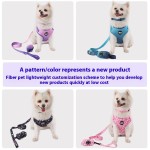 Dog Leash Supplier - Factory Wholesale Luxury Custom Puppy Leash Dog Collar Harness Set Adjustable Polyester