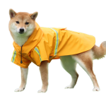 狗雨衣源头工厂-热销可定制PU狗雨衣防水夹克可爱动物印花中至XXL号宠物春季用