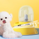 宠物碗生产厂家-新款卡通双碗自动饮水猫狗盆不锈钢塑料宠物用品猫狗食品水碗