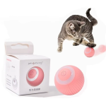 猫玩具供应商-2025环保互动智能猫玩具耐用自移动猫薄荷球自动滚动橡胶电动宠物球磨牙