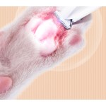 宠物美容工具生产厂家-LED灯专用电动褪毛器猫脚毛修剪工具防水小宠物狗脚毛修剪工具