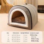 宠物舍生产厂家-秋冬四季猫狗舍带实心图案冬季垫温暖可拆床泡沫纸箱包装宠物用品