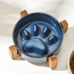 Pet Bowl Manufacturer - 2025 Hot Sale Eco-Friendly Ceramic Pet Bowl Kiln-Changed Anti-Choking Slow Food