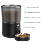 猫喂食器生产厂家-自动猫喂食器猫粮分配器4升智能遥控WIFI宠物餐机定时定量喂食