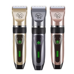 宠物剃毛器源头工厂-可充电电动宠物剃毛器双速可调毛发修剪器猫狗用ABS塑料材料美容清洁器