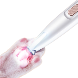 宠物美容工具生产厂家-LED灯专用电动褪毛器猫脚毛修剪工具防水小宠物狗脚毛修剪工具