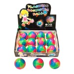 Dog Toy Ball Factory - Small Tri-Color Luminous Elastic TPR Dog Toy Ball Interactive Training Playing
