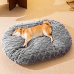 宠物垫供应商-秋冬四季宠物床提花棉绒垫狗猫用加厚保暖透气可拆可洗实心图案