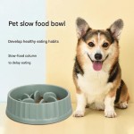 宠物碗源头工厂-环保防滑硅胶宠物喂食容器圆形狗水碗垫慢食饮水碗喂食器塑料碗
