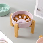 Pet Feeder Factory - Eco-Friendly Slow Food Bowl for Dogs Cats Elevated Ceramic Anti-Knock Anti-Choke