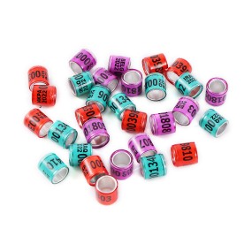 Pigeon Ring Manufacturer - 2022 Customize 8mm Aluminum Bird Supplies Accessories Digital Foot Ring