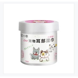宠物耳湿巾供应商-高品质OEM宠物狗耳湿巾去除泪痕耳部清洁宠物护理用品