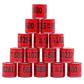 Bird Ring Factory - 100 Pcs Multicolor Racing Pigeon Foot Ring with Word Quality Durable
