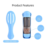 Pet Water Bottle Factory - EU Warehouse Foldable Plastic Dispense Pet Portable Dog Water Bottle 4 in 1