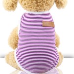 Pet Vest Manufacturer - Top Quality Pet Clothes Cotton Striped Vest Small Medium Sized Dog Clothing