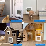 Pet Door Factory - Pet Room Smart Door Lock Cat Necklace Sensor Cat Cave Interior Exterior Flap Door