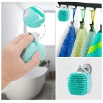 Pet Bath Brush Supplier - Free Sample Bathroom Cat Dog 2 in 1 Pet Bath Brush Massage Brush Soft Silicone