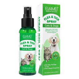 Pet Flea Spray Manufacturer - OEM Natural Pet Flea Tick Remove Spray Non-toxic Dog Cat Skin Care