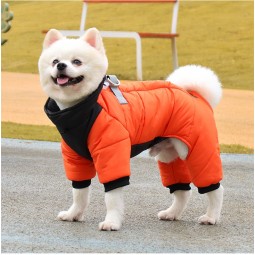 宠物衣服源头工厂-2022户外反光防水加热设计师宠物衣服冬季棉质宠物外套