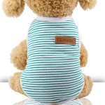 Pet Vest Manufacturer - Top Quality Pet Clothes Cotton Striped Vest Small Medium Sized Dog Clothing