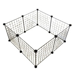 宠物围栏供应商-DIY猫狗笼可折叠宠物金属丝围栏小型动物用包括兔子可定制宠物门围栏