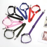Dog Seat Belt Supplier - Best Quality 2 in 1 Reflective Nylon Dog Car Seat Belt Durable Upgrade Metal Buckle