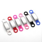 Pet Tag Factory - Customizable QR Code Silicone Pet Dog Tag Solid Pattern Stainless Steel Cat Dog Tags