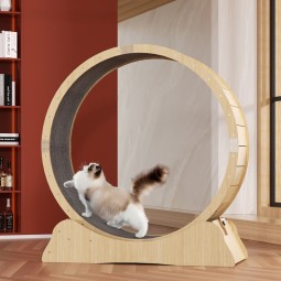 猫跑步机供应商-狗猫跑步机宠物健身滚轮静音运动跑轮家具高纤维板猫爬架猫玩具