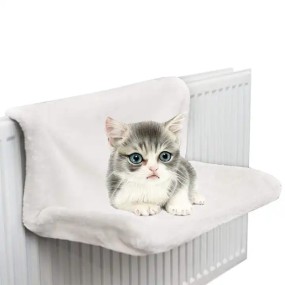猫床生产厂家-2024定制猫散热器睡眠床配件软毛绒织物温暖羊毛绒泡沫材料宠物吊床