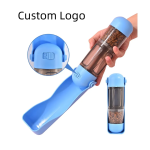 Pet Water Bottle Factory - EU Warehouse Foldable Plastic Dispense Pet Portable Dog Water Bottle 4 in 1