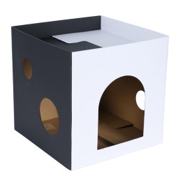 猫屋生产厂家-Doel定制猫屋瓦楞纸宠物屋实惠纸板床宠物休息用品猫窝