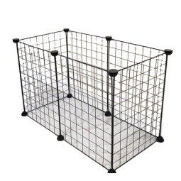 宠物围栏源头工厂-DIY可折叠铁制宠物围栏狗猫玩耍笼宠物围栏小型动物包括兔子可定制宠物门围栏