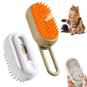 Pet Grooming Brush Supplier - 2025 New 3 in 1 Foldable Self Cleaning Pet Dog Cat Hair Brush