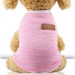 Pet Vest Manufacturer - Top Quality Pet Clothes Cotton Striped Vest Small Medium Sized Dog Clothing