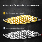 Metal Lure Supplier - Metal Spinner Spoon Fishing Lure Hard Baits Sequins Noise Paillette Troll Lead