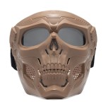 Protective Mask Factory - Tactical Halloween Goggles Masks Motorcycle Mask Windproof Full Face Skeleton