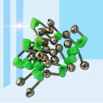 Fishing Alarm Factory - Fishing Bite Alarms Rod Bells Rod Clamp Tip Clip Bells Ring Green ABS